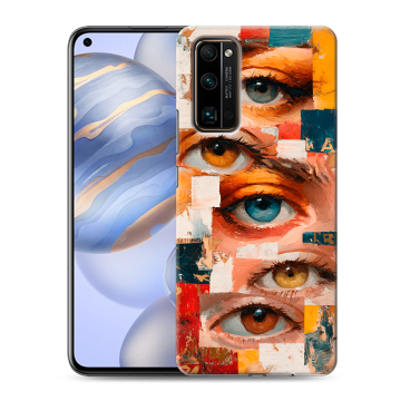 Силиконовый противоударный чехол на Huawei Honor 30 с принтом Модный принт