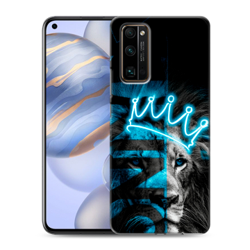Силиконовый противоударный чехол на Huawei Honor 30 с принтом Король лев