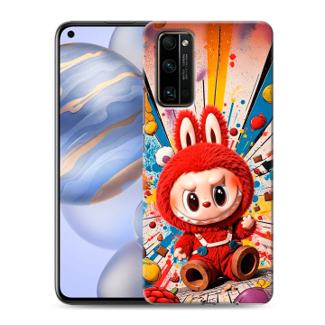 Силиконовый противоударный чехол на Huawei Honor 30 с принтом Labubu Лабубу Силиконовый противоударный чехол на Huawei Honor 30 с принтом Labubu Лабубу