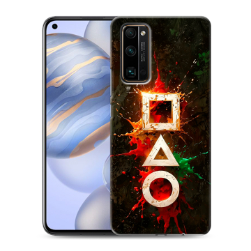 Силиконовый противоударный чехол на Huawei Honor 30 с принтом Squid Game Игра кальмара Силиконовый противоударный чехол на Huawei Honor 30 с принтом Squid Game Игра кальмара