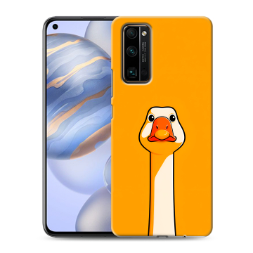 Силиконовый противоударный чехол на Huawei Honor 30 с принтом Смешная утка
