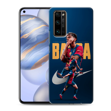 Силиконовый противоударный чехол на Huawei Honor 30 с принтом Барселона Barca Yamal Силиконовый противоударный чехол на Huawei Honor 30 с принтом Барселона Barca Yamal