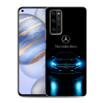 Силиконовый противоударный чехол на Huawei Honor 30 с принтом Mercedes Мерседес