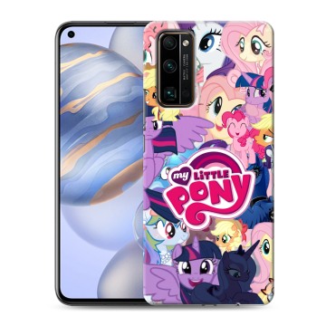 Силиконовый противоударный чехол на Huawei Honor 30 с принтом My little pony Дружба чудо