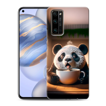 Силиконовый противоударный чехол на Huawei Honor 30 с принтом смешная панда Силиконовый противоударный чехол на Huawei Honor 30 с принтом смешная панда
