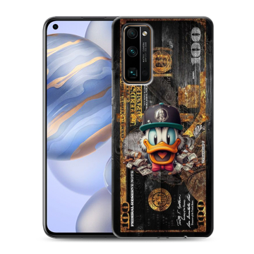 Силиконовый противоударный чехол на Huawei Honor 30 с принтом Дональд Дак Доллар Силиконовый противоударный чехол на Huawei Honor 30 с принтом Дональд Дак Доллар