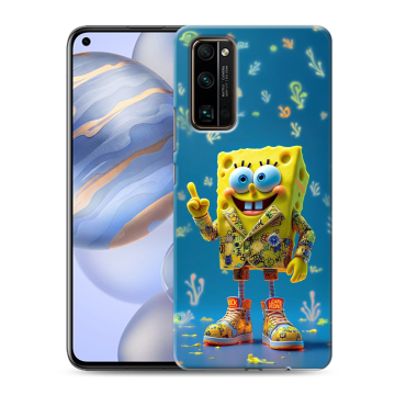 Силиконовый противоударный чехол на Huawei Honor 30 с принтом Спанч боб Спанчбоб Силиконовый противоударный чехол на Huawei Honor 30 с принтом Спанч боб Спанчбоб