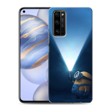 Силиконовый противоударный чехол на Huawei Honor 30 с принтом Миньоны Силиконовый противоударный чехол на Huawei Honor 30 с принтом Миньоны