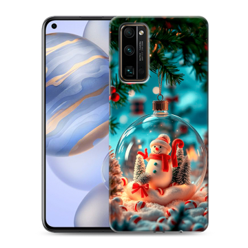 Силиконовый противоударный чехол на Huawei Honor 30 с принтом Новый год