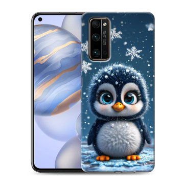 Силиконовый противоударный чехол на Huawei Honor 30 с принтом Новый год