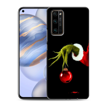 Силиконовый противоударный чехол на Huawei Honor 30 с принтом Новый год Гринч