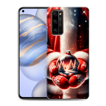 Силиконовый противоударный чехол на Huawei Honor 30 с принтом Новый год