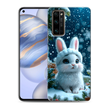 Силиконовый противоударный чехол на Huawei Honor 30 с принтом Новый год