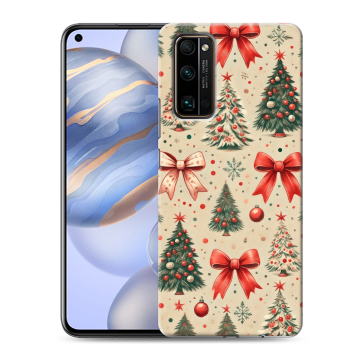 Силиконовый противоударный чехол на Huawei Honor 30 с принтом Новый год