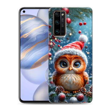 Силиконовый противоударный чехол на Huawei Honor 30 с принтом Новый год