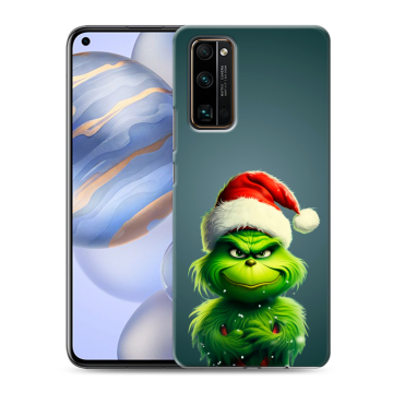 Силиконовый противоударный чехол на Huawei Honor 30 с принтом Новый год