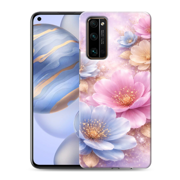 Силиконовый противоударный чехол на Huawei Honor 30 с принтом женский Силиконовый противоударный чехол на Huawei Honor 30 с принтом женский