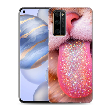 Силиконовый противоударный чехол на Huawei Honor 30 с принтом для девочек Силиконовый противоударный чехол на Huawei Honor 30 с принтом для девочек