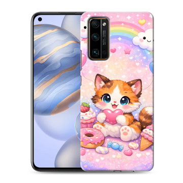 Силиконовый противоударный чехол на Huawei Honor 30 с принтом для девочек Силиконовый противоударный чехол на Huawei Honor 30 с принтом для девочек
