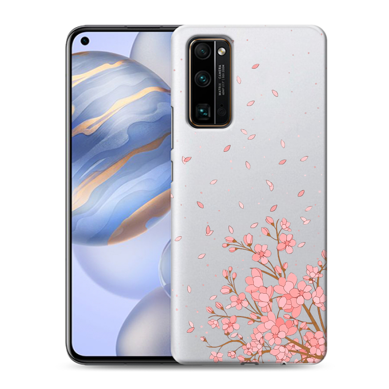 Пластиковый чехол на Huawei Honor 30 с принтом Ветка сакуры Пластиковый чехол на Huawei Honor 30 с принтом Ветка сакуры