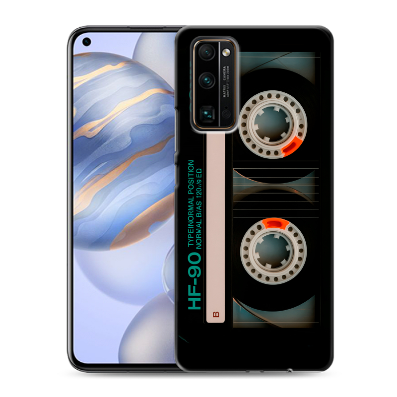 Силиконовый противоударный чехол на Huawei Honor 30 с принтом Кассета Силиконовый противоударный чехол на Huawei Honor 30 с принтом Кассета