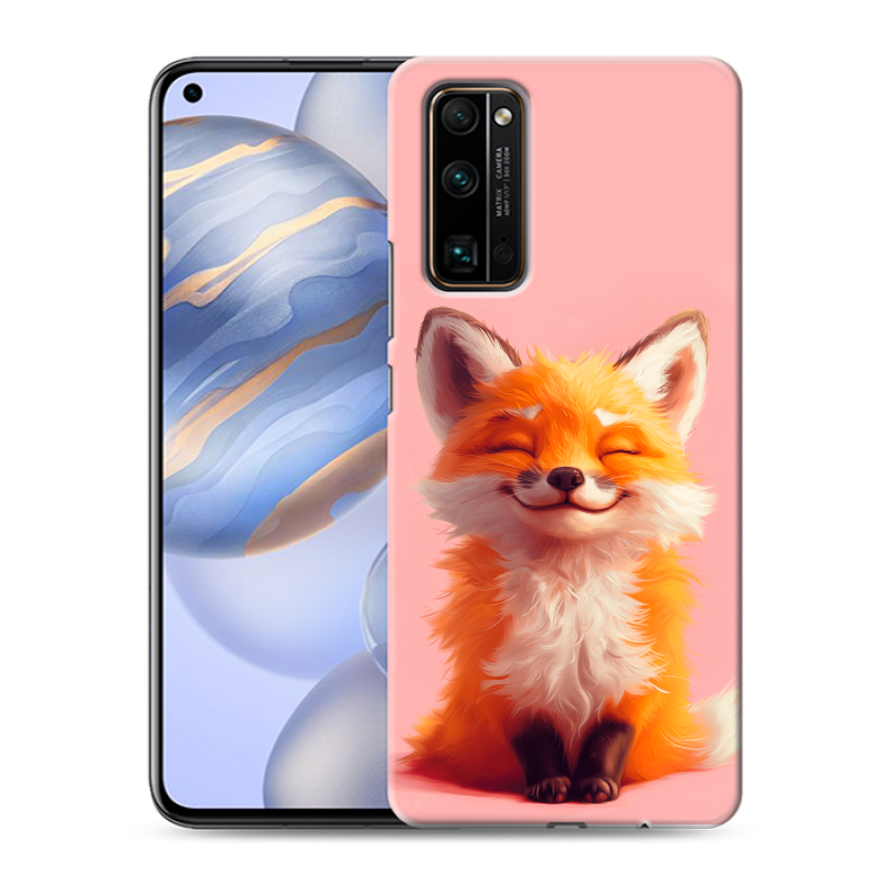 Пластиковый чехол на Huawei Honor 30 с принтом милая лиса Пластиковый чехол на Huawei Honor 30 с принтом милая лиса