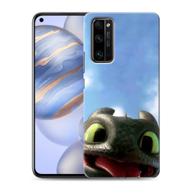 Силиконовый противоударный чехол на Huawei Honor 30 с принтом Как приручить дракона Силиконовый противоударный чехол на Huawei Honor 30 с принтом Как приручить дракона