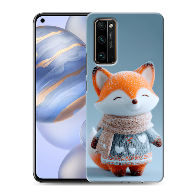 Пластиковый чехол на Huawei Honor 30 с принтом Лиса Пластиковый чехол на Huawei Honor 30 с принтом Лиса