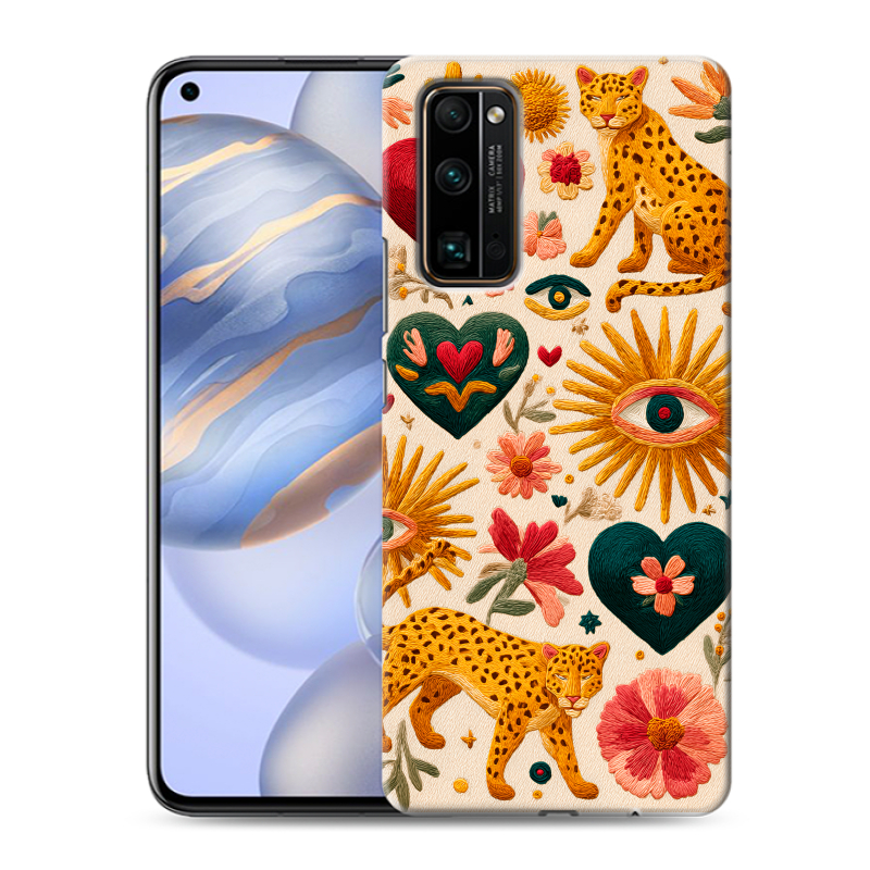 Силиконовый противоударный чехол на Huawei Honor 30 с принтом Модный принт Силиконовый противоударный чехол на Huawei Honor 30 с принтом Модный принт