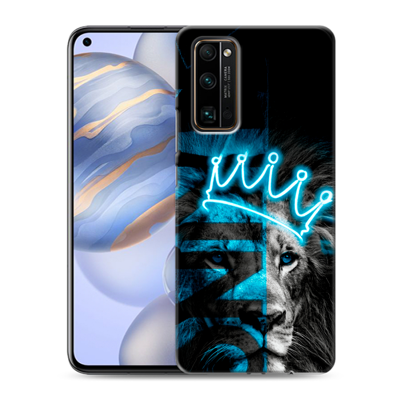 Пластиковый чехол на Huawei Honor 30 с принтом Король лев Пластиковый чехол на Huawei Honor 30 с принтом Король лев