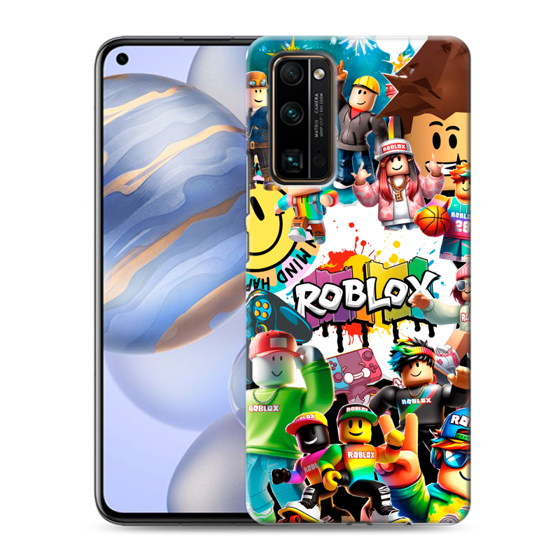 Силиконовый противоударный чехол на Huawei Honor 30 с принтом Roblox Роблокс Силиконовый противоударный чехол на Huawei Honor 30 с принтом Roblox Роблокс