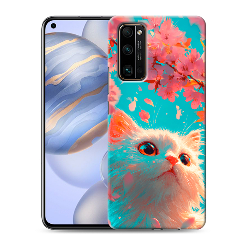 Пластиковый чехол на Huawei Honor 30 с принтом Красивый кот Пластиковый чехол на Huawei Honor 30 с принтом Красивый кот