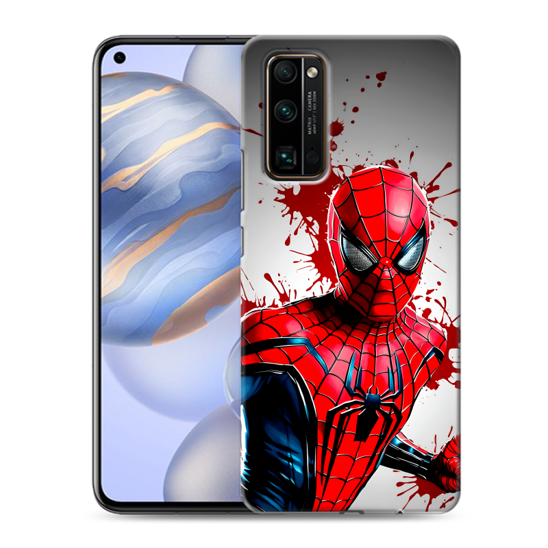 Силиконовый противоударный чехол на Huawei Honor 30 с принтом Spiderman Человек паук Силиконовый противоударный чехол на Huawei Honor 30 с принтом Spiderman Человек паук