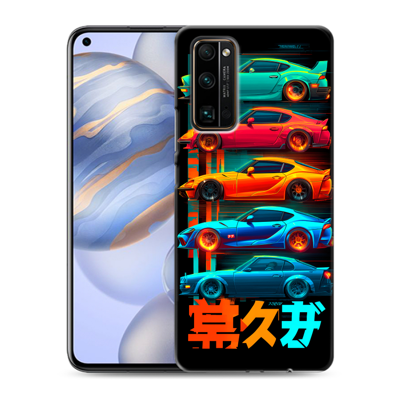 Силиконовый противоударный чехол на Huawei Honor 30 с принтом машины тачки Силиконовый противоударный чехол на Huawei Honor 30 с принтом машины тачки