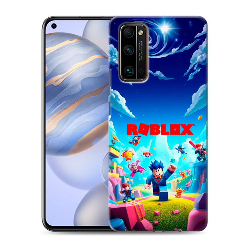 Силиконовый противоударный чехол на Huawei Honor 30 с принтом Roblox Роблокс Силиконовый противоударный чехол на Huawei Honor 30 с принтом Roblox Роблокс