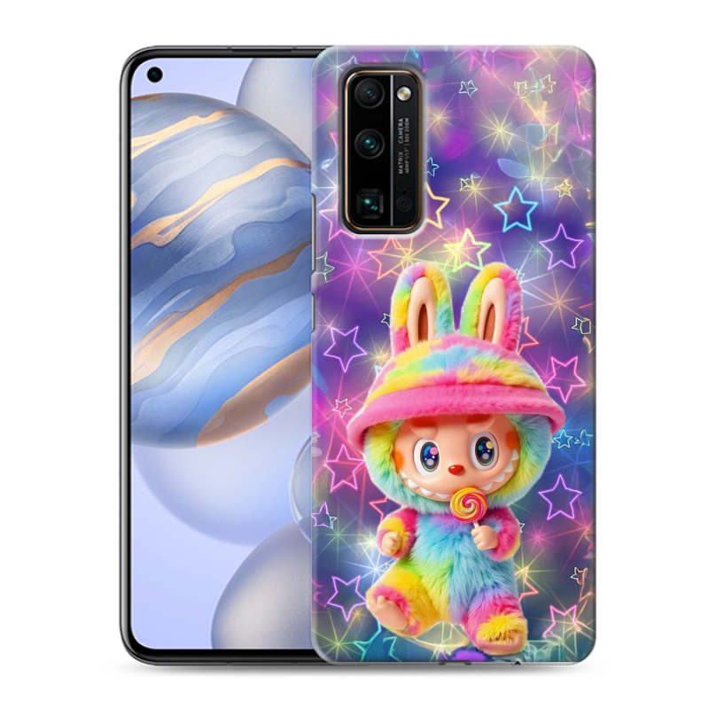 Силиконовый противоударный чехол на Huawei Honor 30 с принтом Labubu Лабубу Силиконовый противоударный чехол на Huawei Honor 30 с принтом Labubu Лабубу
