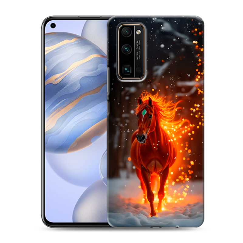 Пластиковый чехол на Huawei Honor 30 с принтом Новый год Пластиковый чехол на Huawei Honor 30 с принтом Новый год
