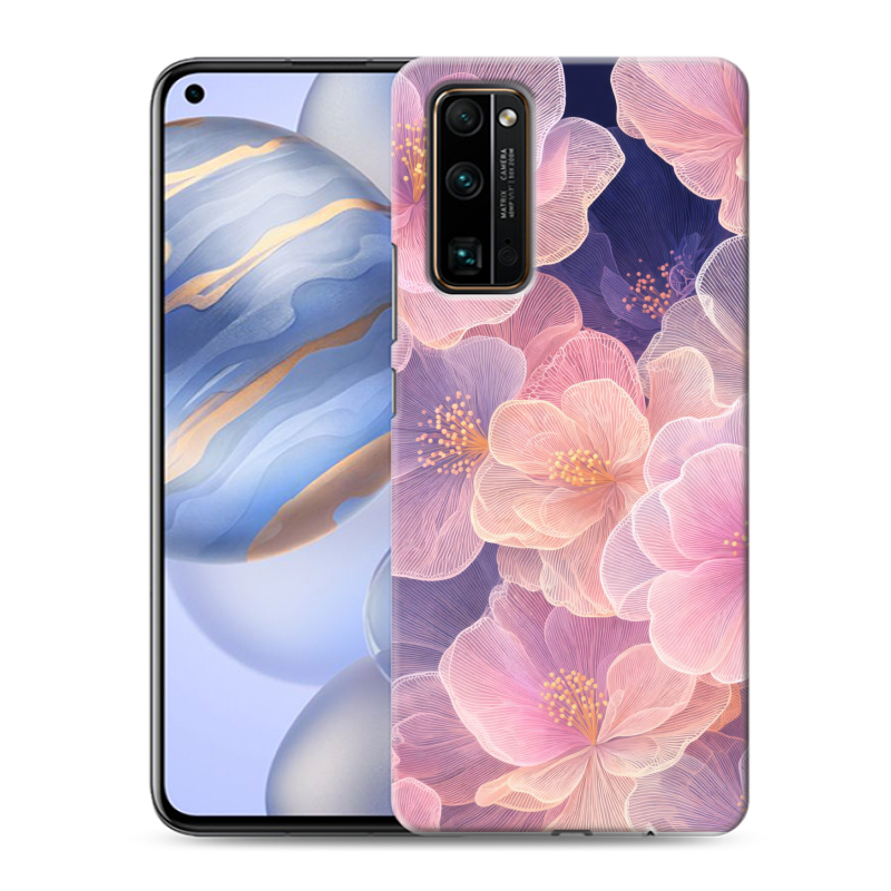 Силиконовый противоударный чехол на Huawei Honor 30 с принтом женский Силиконовый противоударный чехол на Huawei Honor 30 с принтом женский