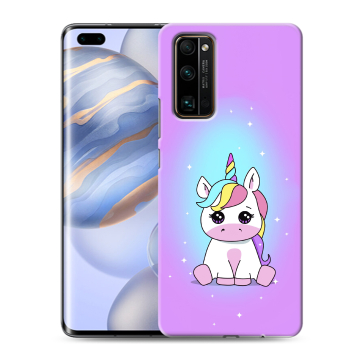 Силиконовый чехол на Huawei Honor 30 Pro с принтом Единорог Силиконовый чехол на Huawei Honor 30 Pro с принтом Единорог