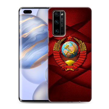 Силиконовый чехол на Huawei Honor 30 Pro с принтом Герб СССР Силиконовый чехол на Huawei Honor 30 Pro с принтом Герб СССР