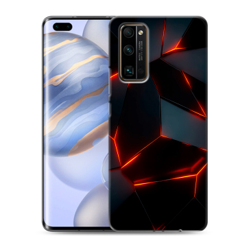 Силиконовый чехол на Huawei Honor 30 Pro с принтом Яркие абстракции Силиконовый чехол на Huawei Honor 30 Pro с принтом Яркие абстракции
