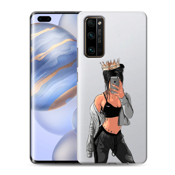 Силиконовый чехол на Huawei Honor 30 Pro с принтом Женские принты Силиконовый чехол на Huawei Honor 30 Pro с принтом Женские принты