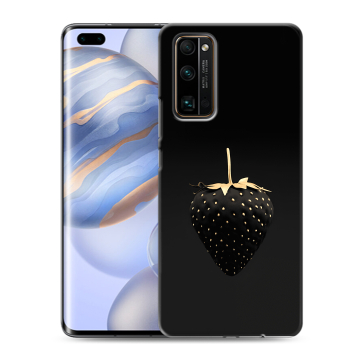 Силиконовый чехол на Huawei Honor 30 Pro с принтом Черная клубника Силиконовый чехол на Huawei Honor 30 Pro с принтом Черная клубника