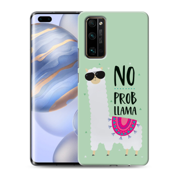 Силиконовый чехол на Huawei Honor 30 Pro с принтом Лама Силиконовый чехол на Huawei Honor 30 Pro с принтом Лама