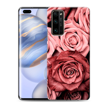 Силиконовый чехол на Huawei Honor 30 Pro с принтом Цветы розы Силиконовый чехол на Huawei Honor 30 Pro с принтом Цветы розы