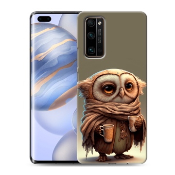 Силиконовый чехол на Huawei Honor 30 Pro с принтом Сова Силиконовый чехол на Huawei Honor 30 Pro с принтом Сова
