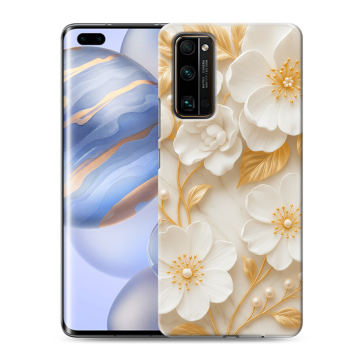 Силиконовый чехол на Huawei Honor 30 Pro с принтом Цветы Силиконовый чехол на Huawei Honor 30 Pro с принтом Цветы