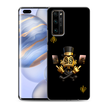 Силиконовый чехол на Huawei Honor 30 Pro с принтом Золотой скрудж макдак Силиконовый чехол на Huawei Honor 30 Pro с принтом Золотой скрудж макдак