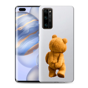 Силиконовый чехол на Huawei Honor 30 Pro с принтом Медведь Силиконовый чехол на Huawei Honor 30 Pro с принтом Медведь