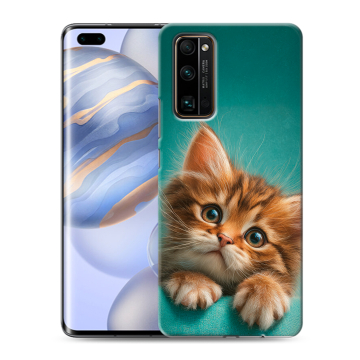 Силиконовый чехол на Huawei Honor 30 Pro с принтом котенок Силиконовый чехол на Huawei Honor 30 Pro с принтом котенок